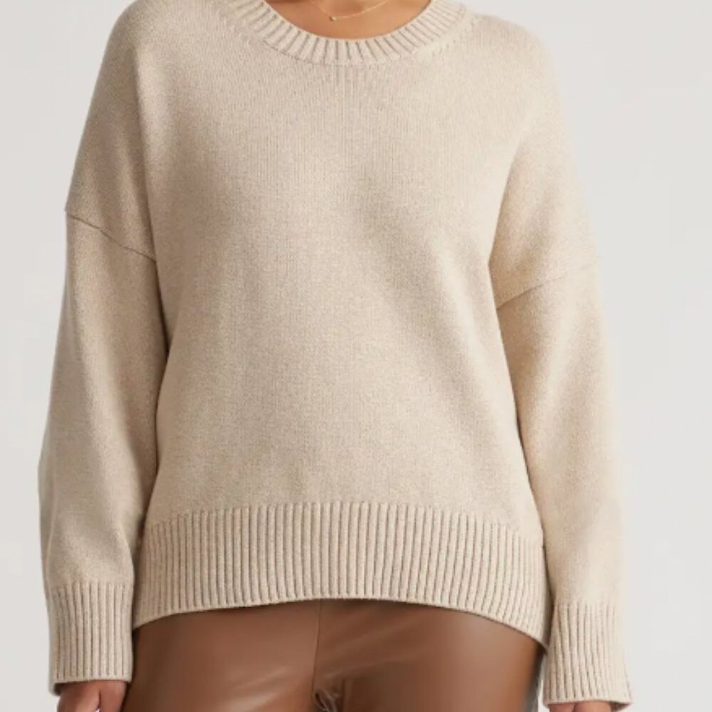 Quince Cotton Boyfriend Sweater
